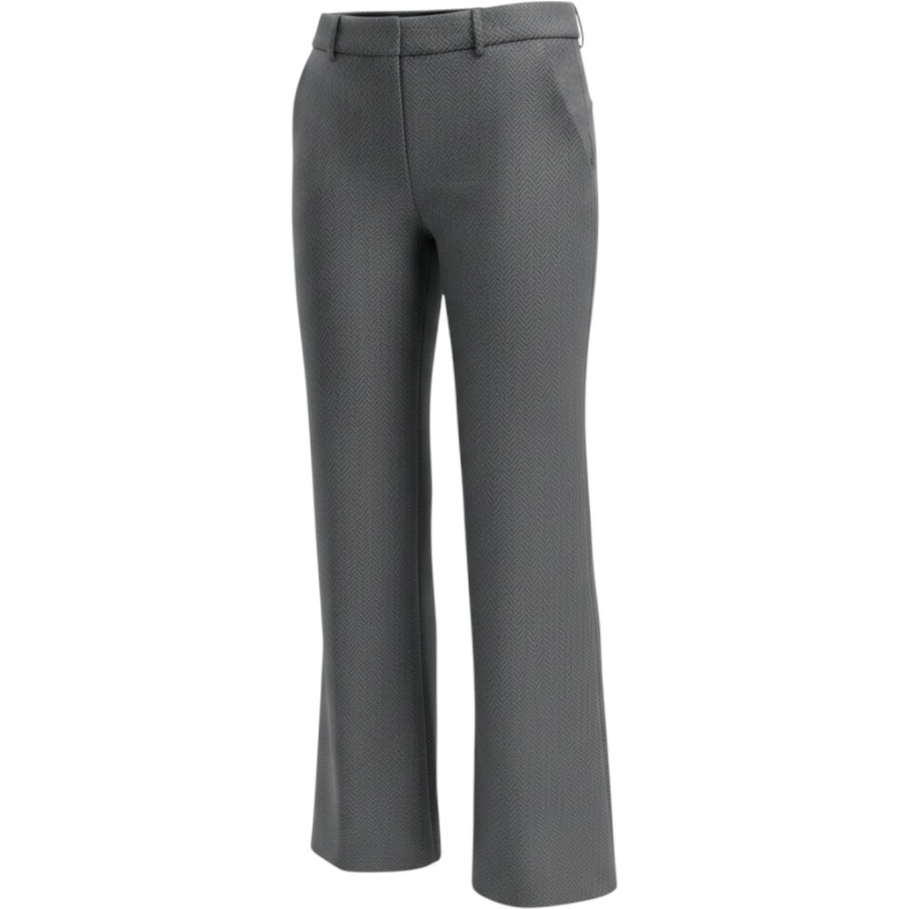 The Limited Cassidy Fit Grey Herringbone Wide Leg Dress Pants Size 4 Inseam 32